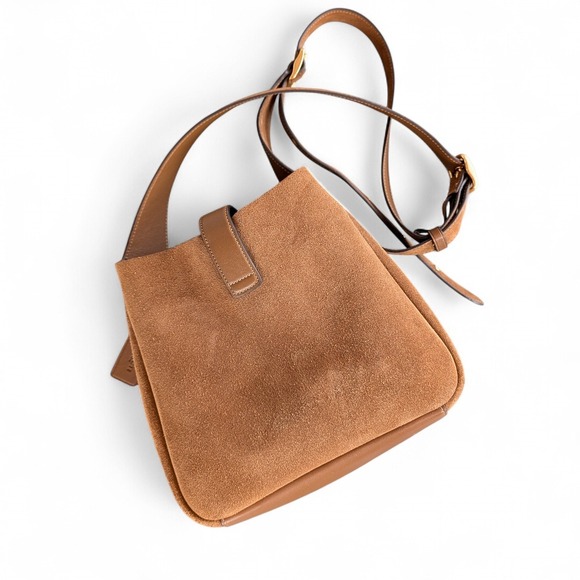 Coach Hadley Suede Convertible Crossbody Turn Lock Bag - Picture 4 of 16